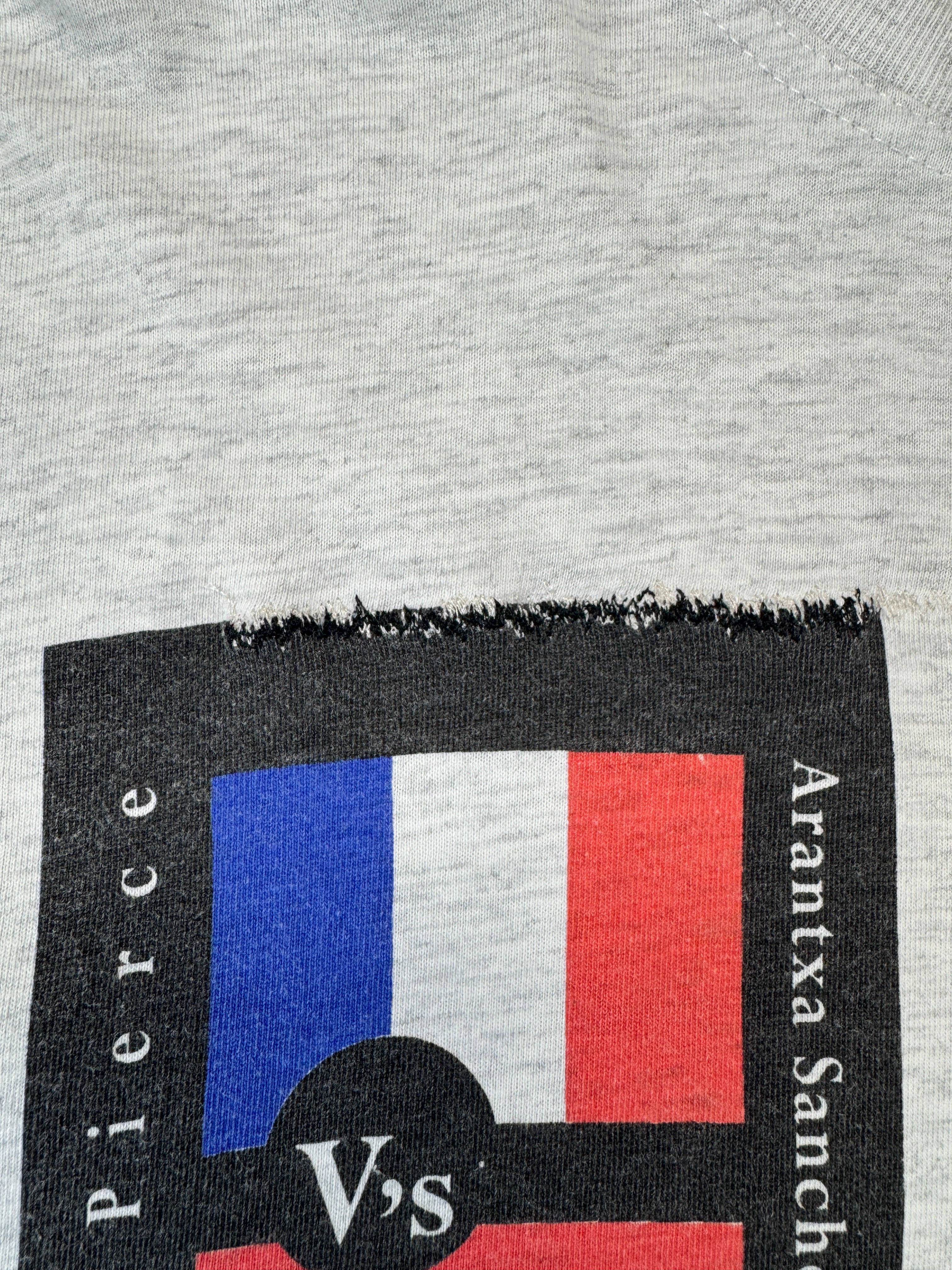 Vintage Australian Open Longsleeve 1995 Repaired Made In Australia Single Stitch Heather Grau L