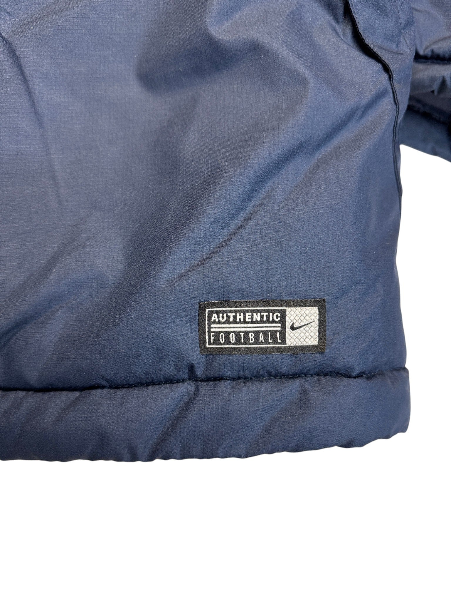 00s Nike Bench-Coat Niederlande Storm-Fit Dunkelblau Orange L - RareRags