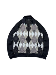 Adidas Jacke 2008 Retro Ivan Lendl Diamond Schwarz Grau L