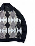 Adidas Jacke 2008 Retro Ivan Lendl Diamond Schwarz Grau L