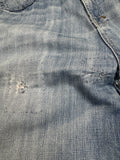 00s G-Unit Baggy Jeans Repaired Made In Hong Kong Blau 36-34