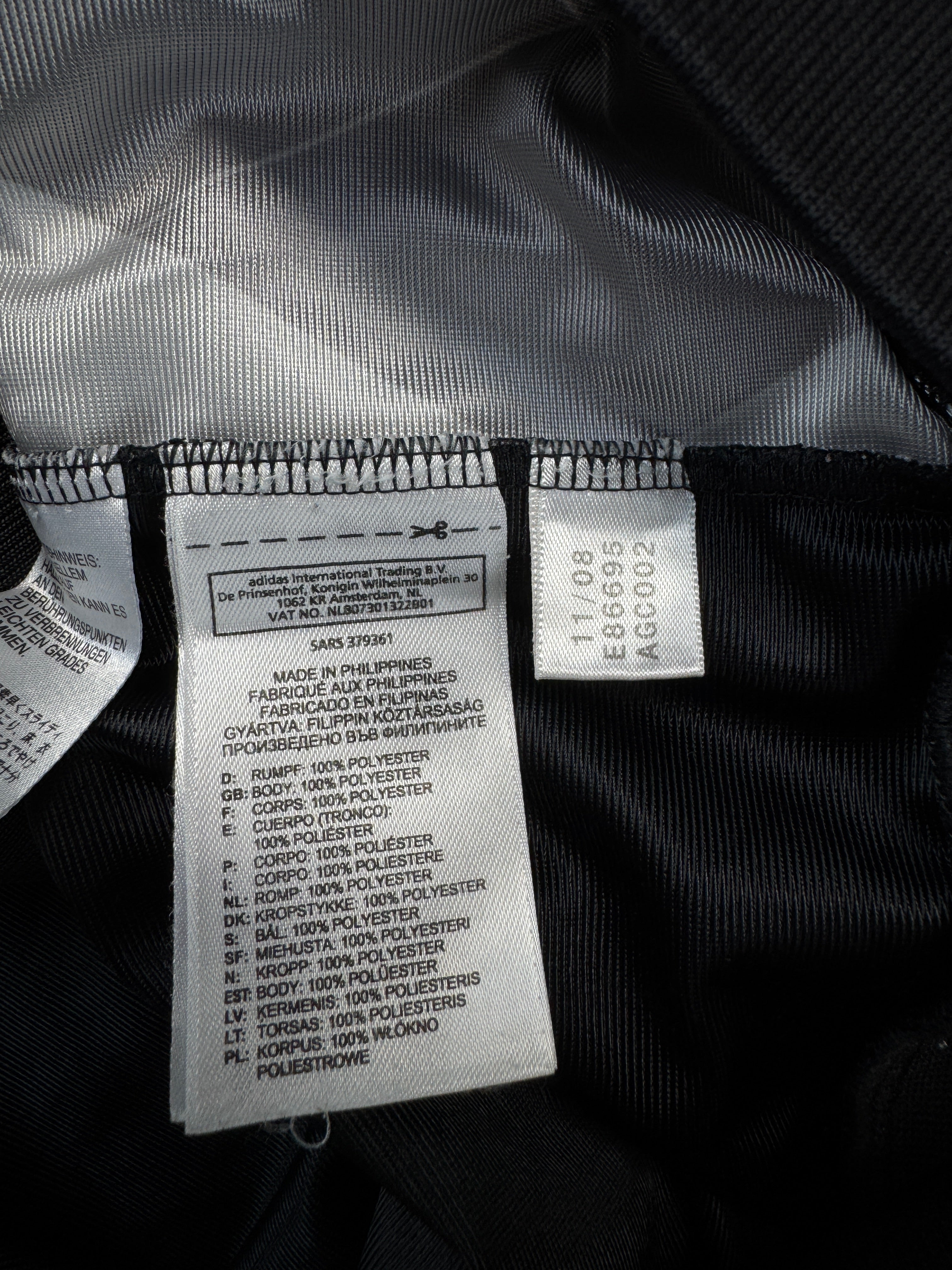 Adidas Jacke 2008 Retro Ivan Lendl Diamond Schwarz Grau L