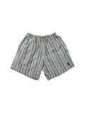 Vintage Nike Challenge Court Shorts 90s Gestreift Weiß Blau M