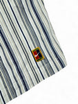 Vintage Nike Challenge Court Shorts 90s Gestreift Weiß Blau M