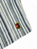 Vintage Nike Challenge Court Shorts 90s Gestreift Weiß Blau M