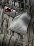 Vintage Nike Challenge Court Shorts 90s Gestreift Weiß Blau M