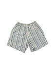 Vintage Nike Challenge Court Shorts 90s Gestreift Weiß Blau M