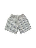Vintage Nike Challenge Court Shorts 90s Gestreift Weiß Blau M