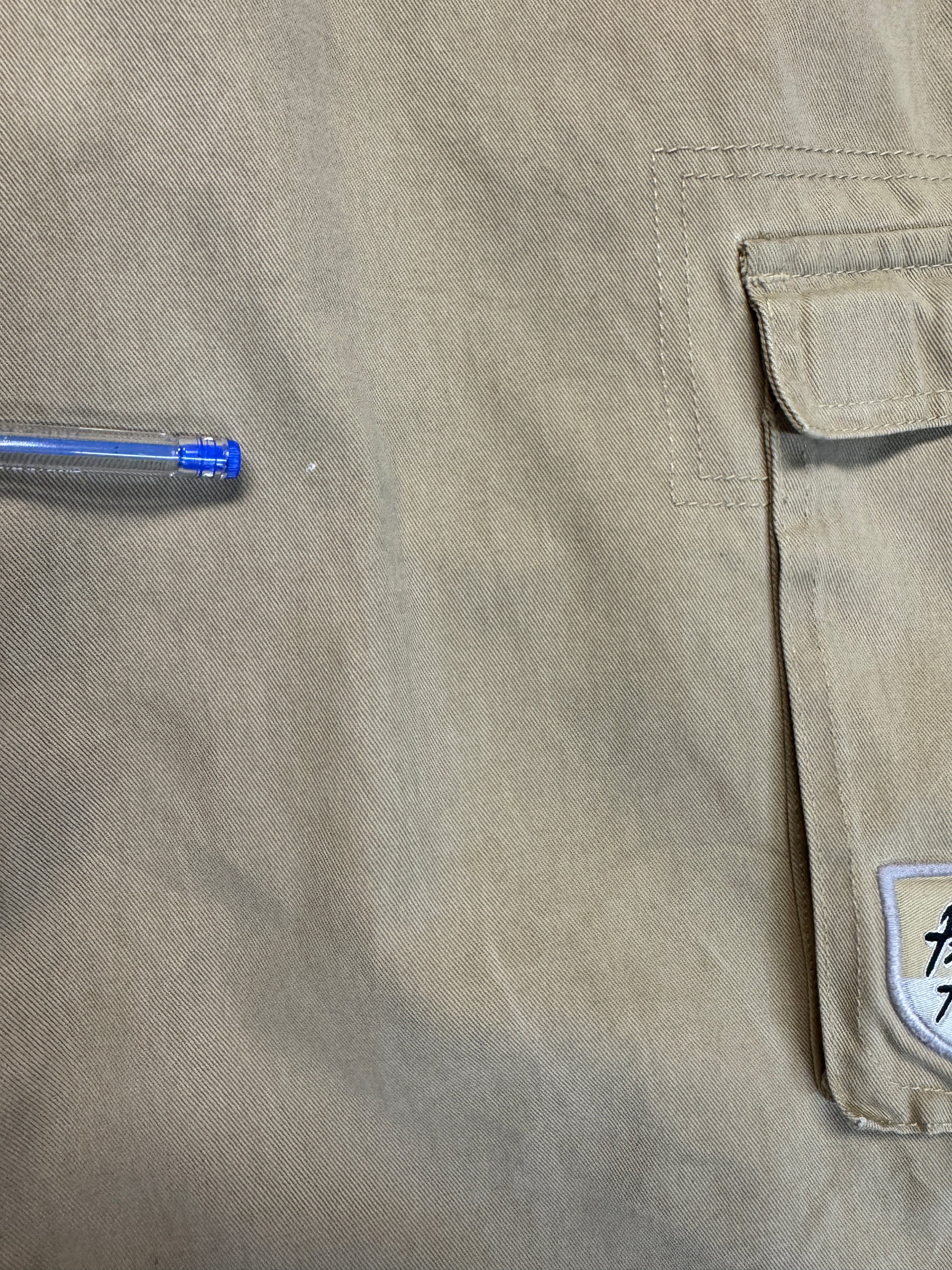 90s Pelle Pelle Cargo Jorts Made In Hong Kong Hellbraun 34 - RareRags
