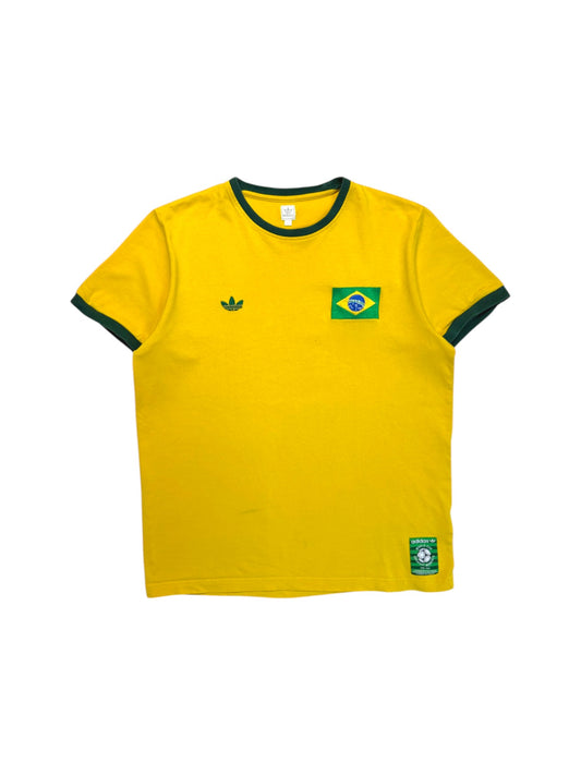 2006 Adidas Shirt Brasilien Retro "All Time Greatest" Gelb L - RareRags