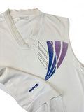 Vintage Adidas Pullunder 90s Stefan Edberg Weiß D50 M-L