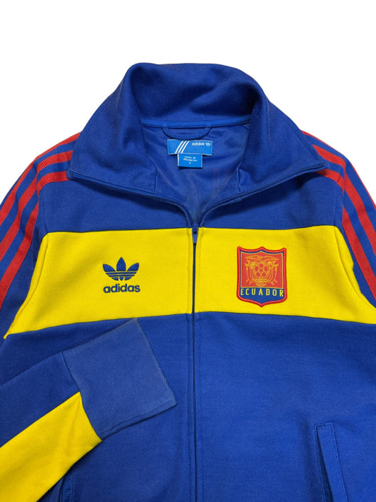 2006 Adidas Sportjacke Retro Ecuador Blau Gelb S - RareRags