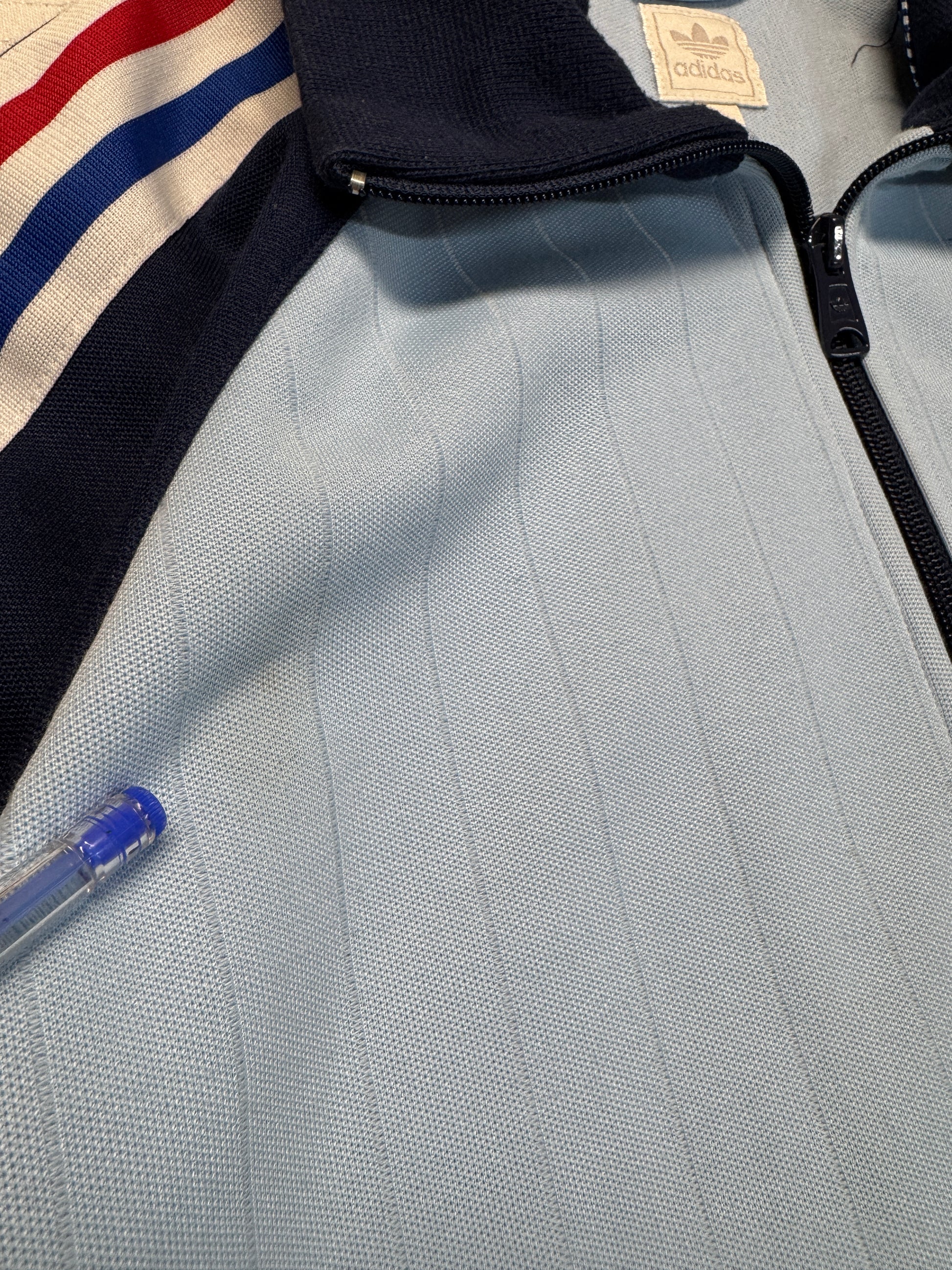 2010 Adidas Sportjacke Retro France 1982 Blau M - RareRags