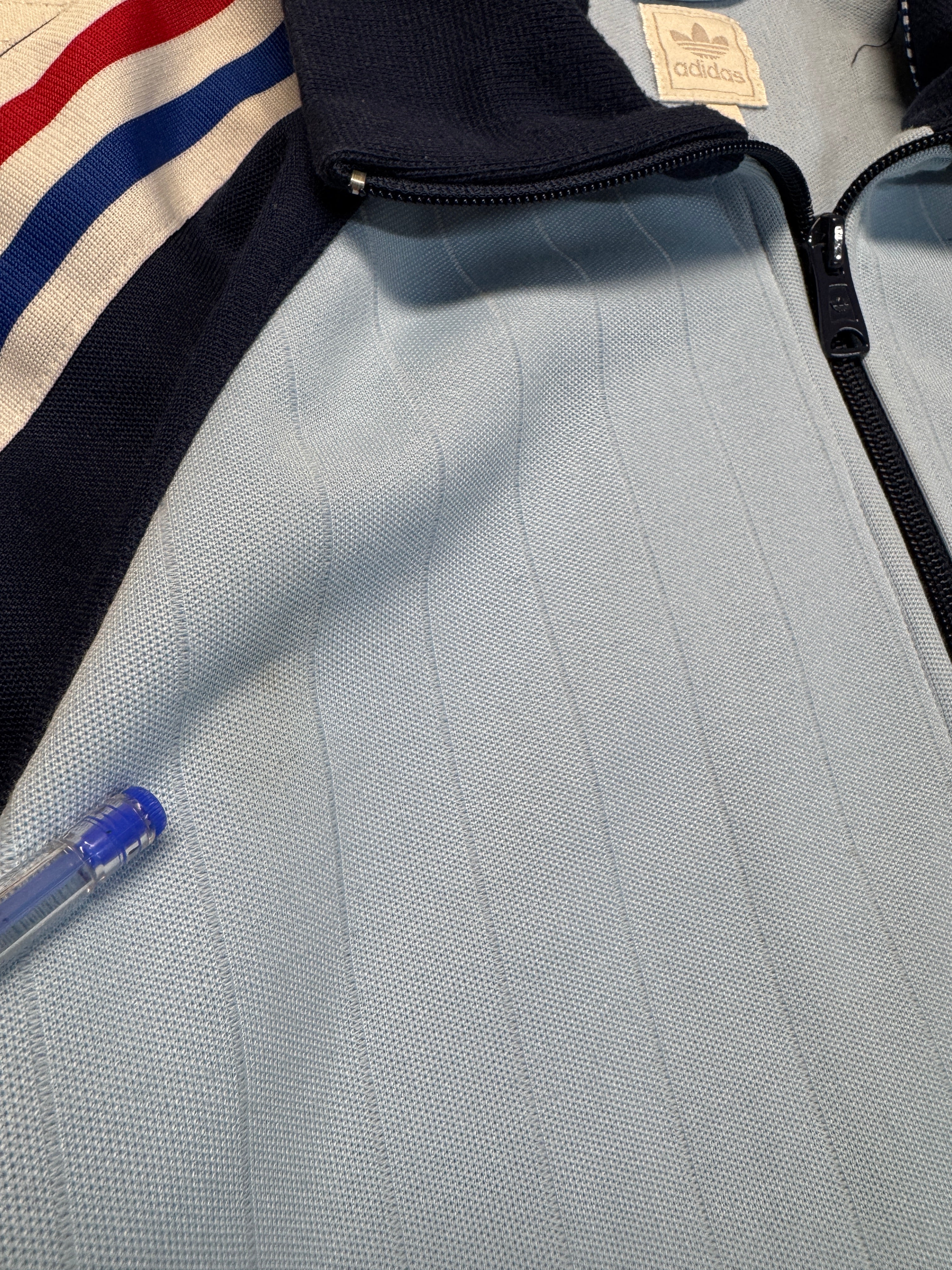 2010 Adidas Sportjacke Retro France 1982 Blau M - RareRags