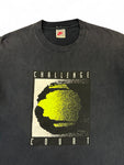 Vintage Nike Shirt 90s Challenge Court Logo Single Stitch Made In USA Schwarz L