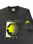 Vintage Nike Shirt 90s Challenge Court Logo Single Stitch Made In USA Schwarz L
