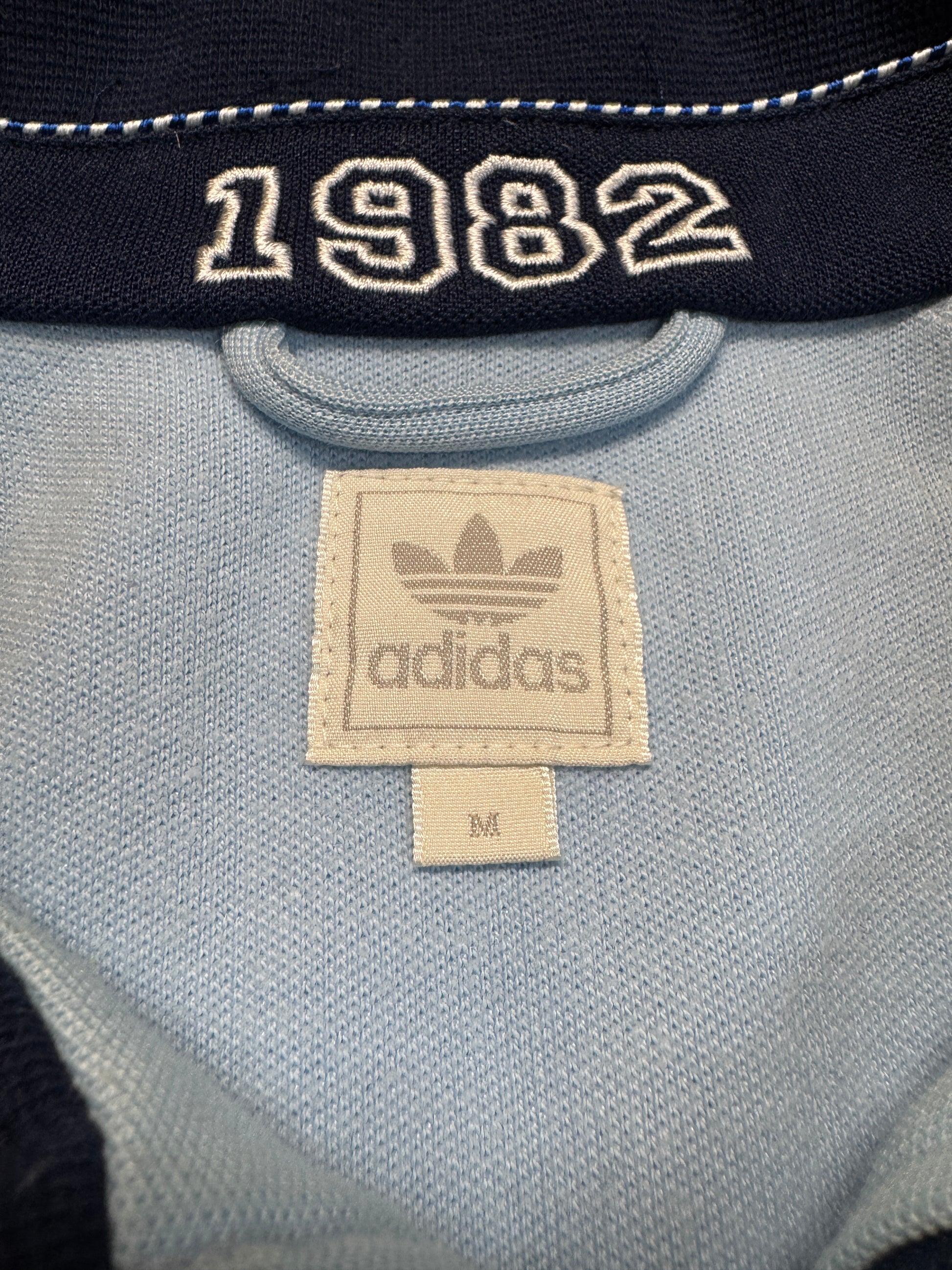 2010 Adidas Sportjacke Retro France 1982 Blau M - RareRags