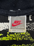 Vintage Nike Shirt 90s Challenge Court Logo Single Stitch Made In USA Schwarz L