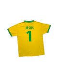 00s WM Fan Shirt Brasilien "Best Player of the Game, Jesus #1" Gelb M-L - RareRags
