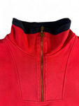 Vintage März Pullover 1/3 Zip Golf Edition Kleine Bauchtasche Rot L-XL