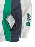 Vintage Lotto Sportjacke 90s Tennis Stick & Ratsherrn Flock Weiß Grün XL-XXL