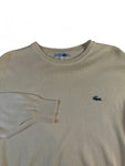 Vintage Lacoste Pullover 80s Made In France Gelb (5) M-L