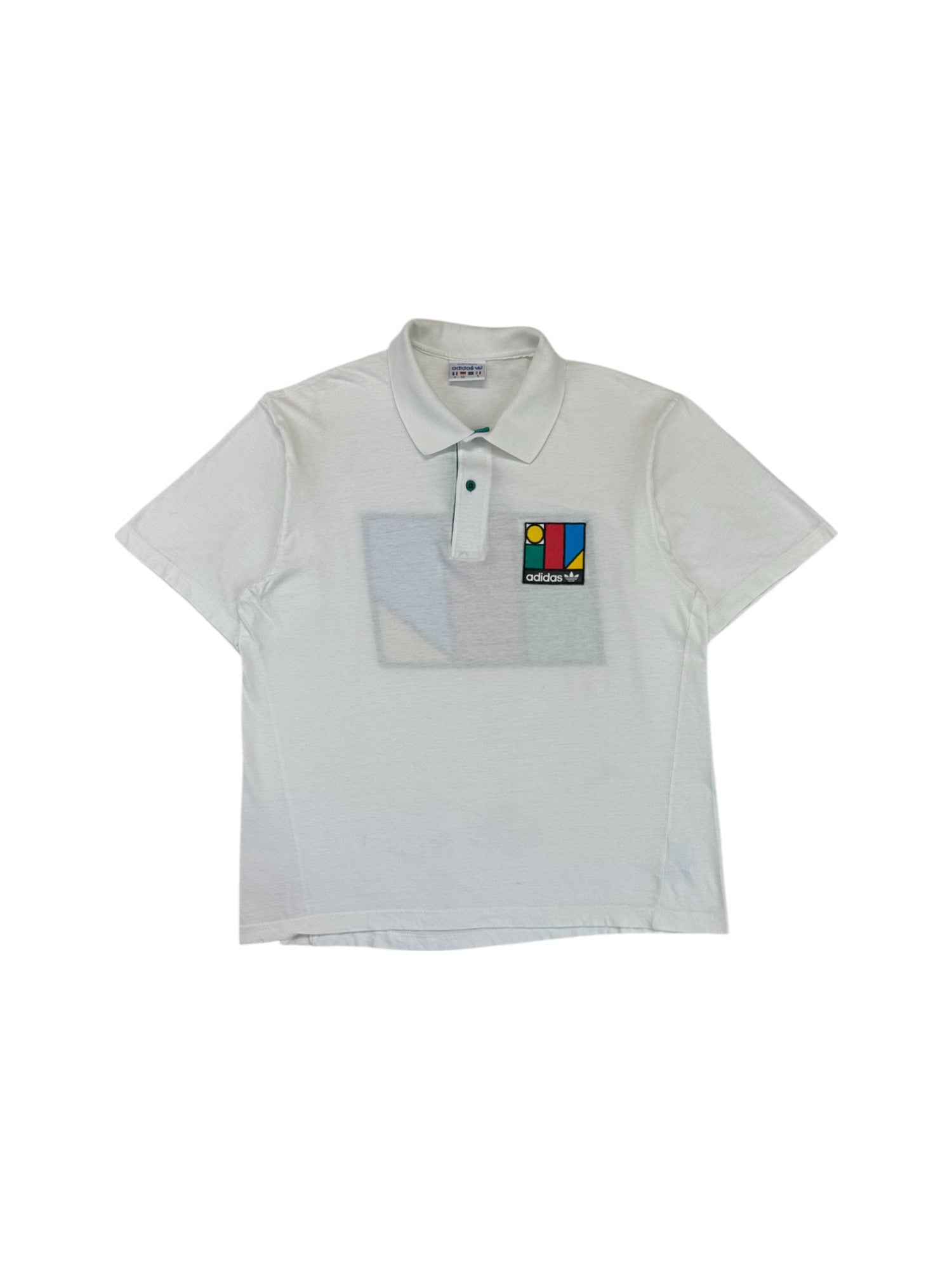 Vintage Adidas By Ventex Polo Shirt 80s Ivan Lendl Made In France Weiß (52) L