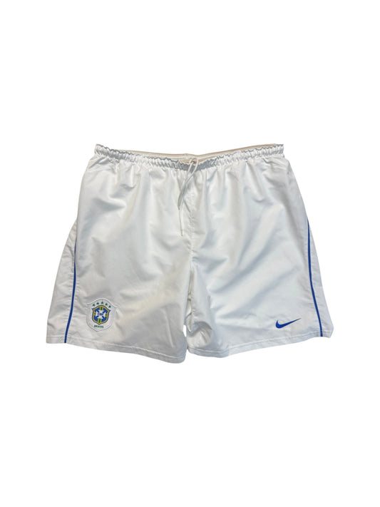 2002 Nike Shorts Brasilien Weiß