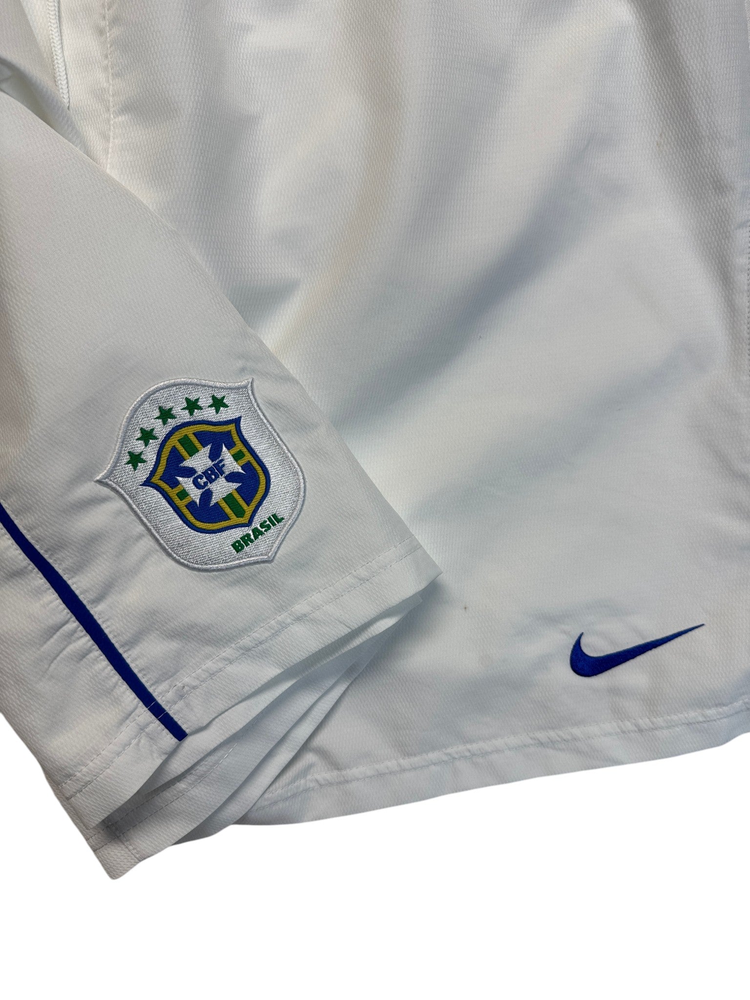 2002 Nike Shorts Brasilien Weiß