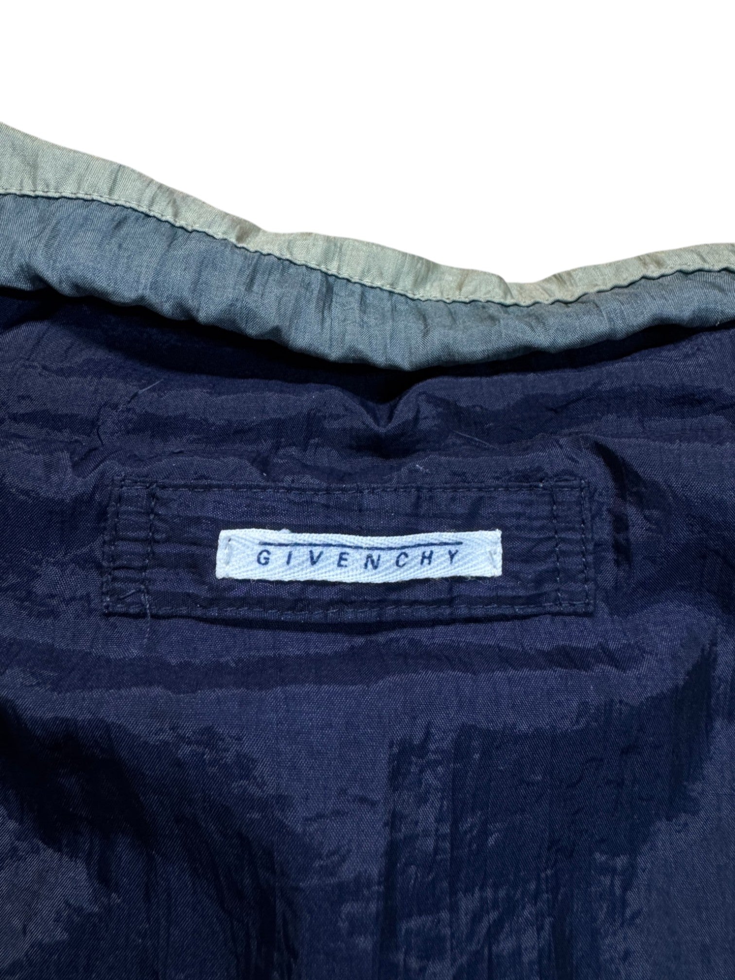 90s Givenchy Activewear Sportanzug Nylon Dunkelblau Grün L-XL - RareRags