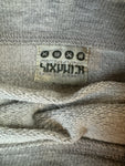 Vintage Sixpack Sweater 90s "Be Careful - Flammable" Grau M