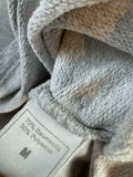 Vintage Sixpack Sweater 90s "Be Careful - Flammable" Grau M