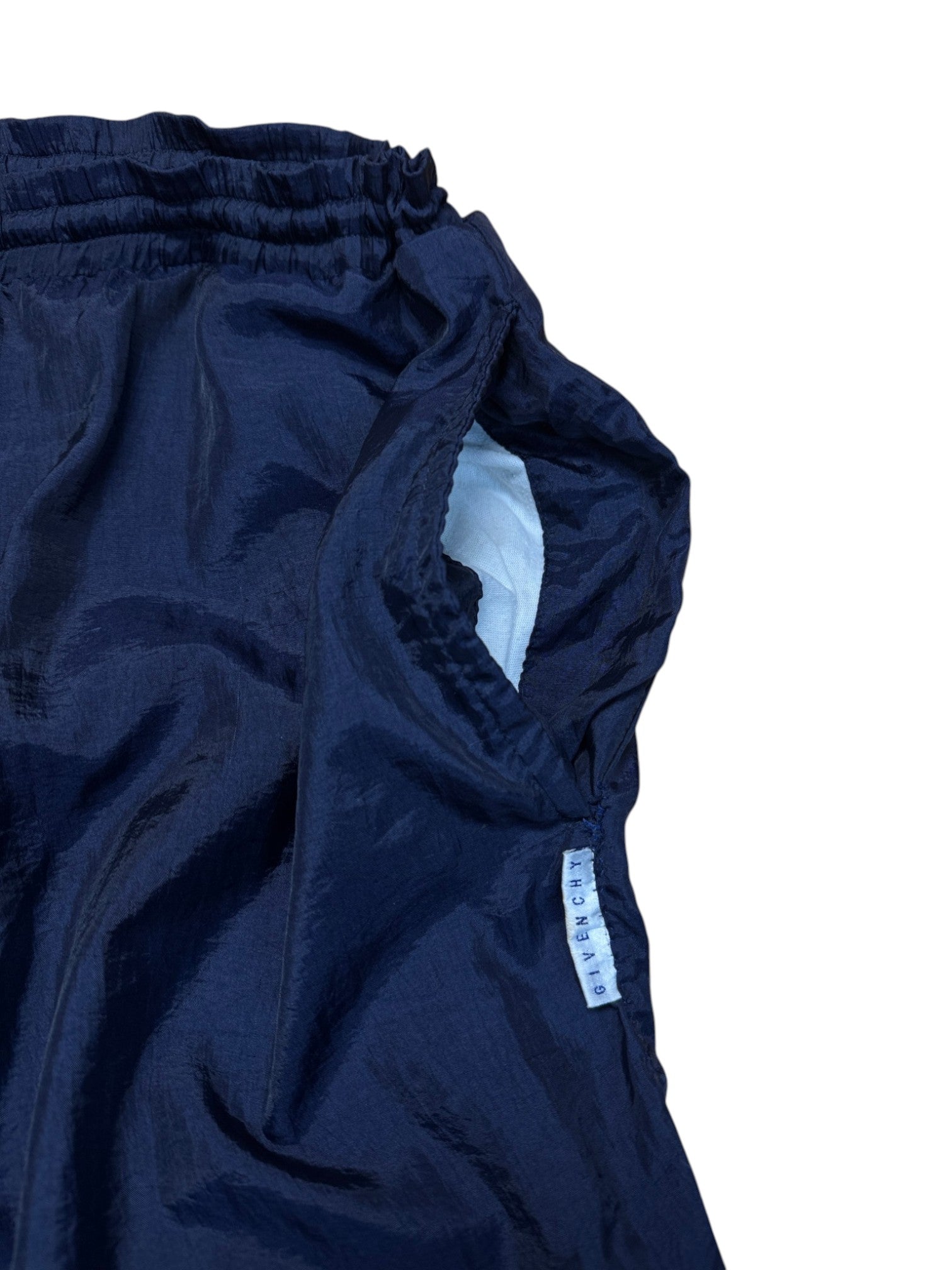 90s Givenchy Activewear Sportanzug Nylon Dunkelblau Grün L-XL - RareRags