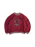 Vintage Take Five Sweater 90s "Can Whales Recover?" Rot XL