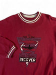 Vintage Take Five Sweater 90s "Can Whales Recover?" Rot XL
