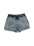 Vintage Nike Challenge Court Shorts 90s Andre Agassi Denim Look Grau S-M