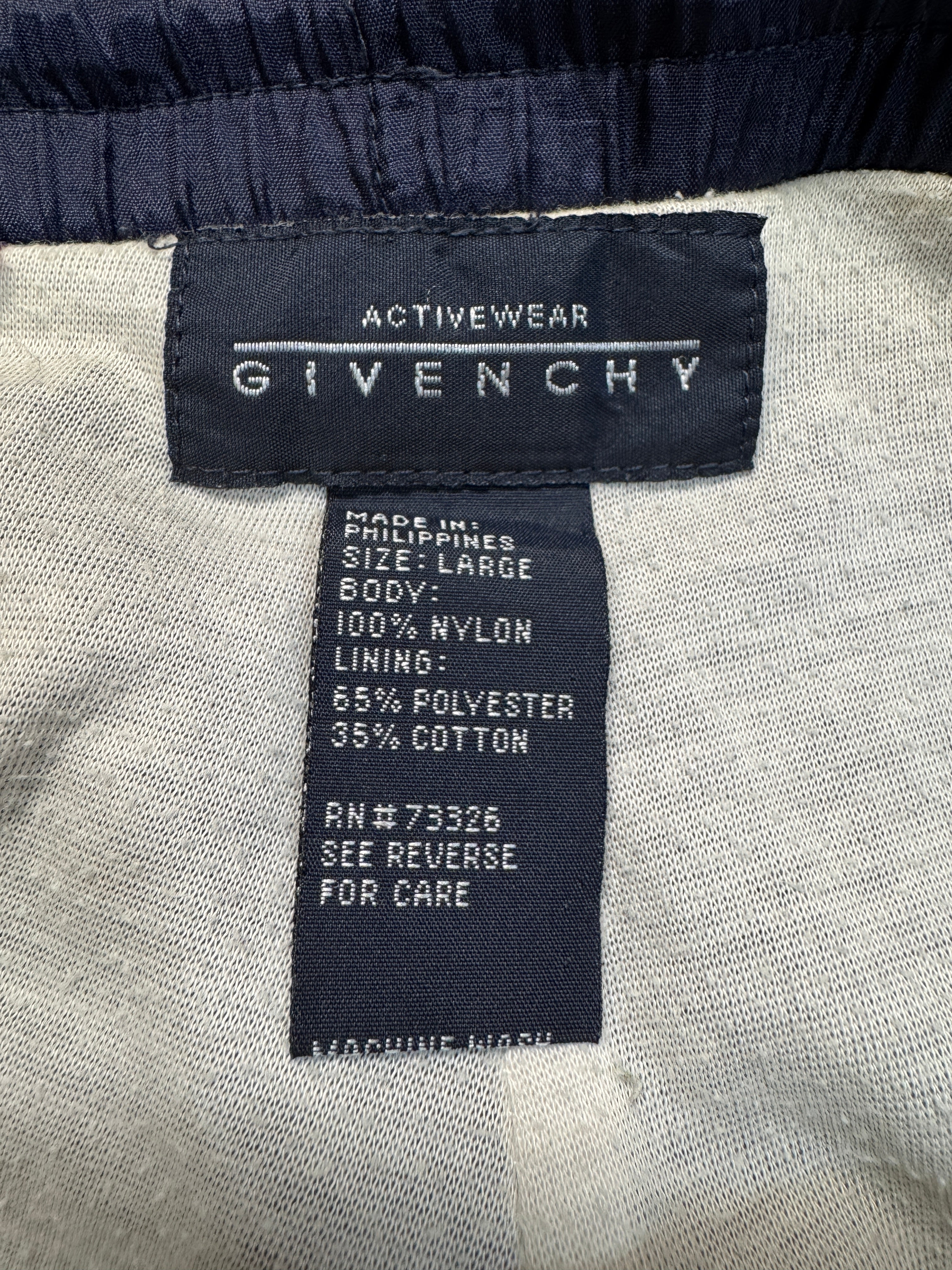 90s Givenchy Activewear Sportanzug Nylon Dunkelblau Grün L-XL - RareRags