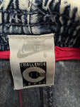 Vintage Nike Challenge Court Shorts 90s Andre Agassi Denim Look Grau S-M