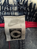 Vintage Nike Challenge Court Shorts 90s Andre Agassi Denim Look Grau S-M