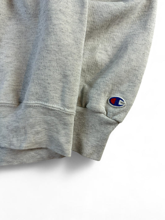 Vintage Champion Sweater 90s "Fermi" Made In USA Grau XXL