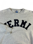 Vintage Champion Sweater 90s "Fermi" Made In USA Grau XXL
