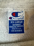 Vintage Champion Sweater 90s "Fermi" Made In USA Grau XXL