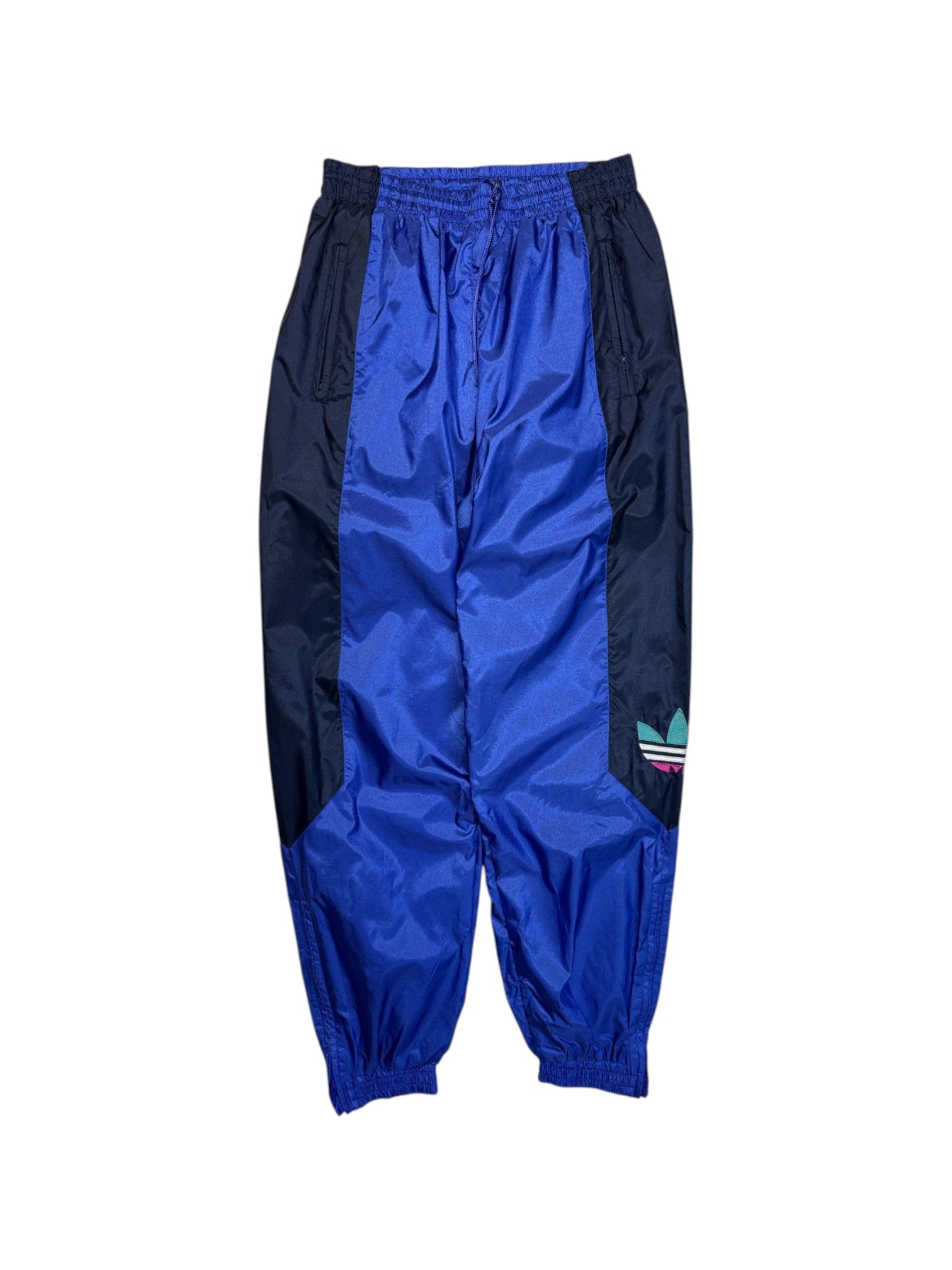 90s Adidas Sportanzug Colorblocked Blau Grün D3 XS-S - RareRags