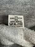 Vintage jts Sweater 80s "Copenhagen" Raglanärmel Made In Denmark Grau (D44) L-XL