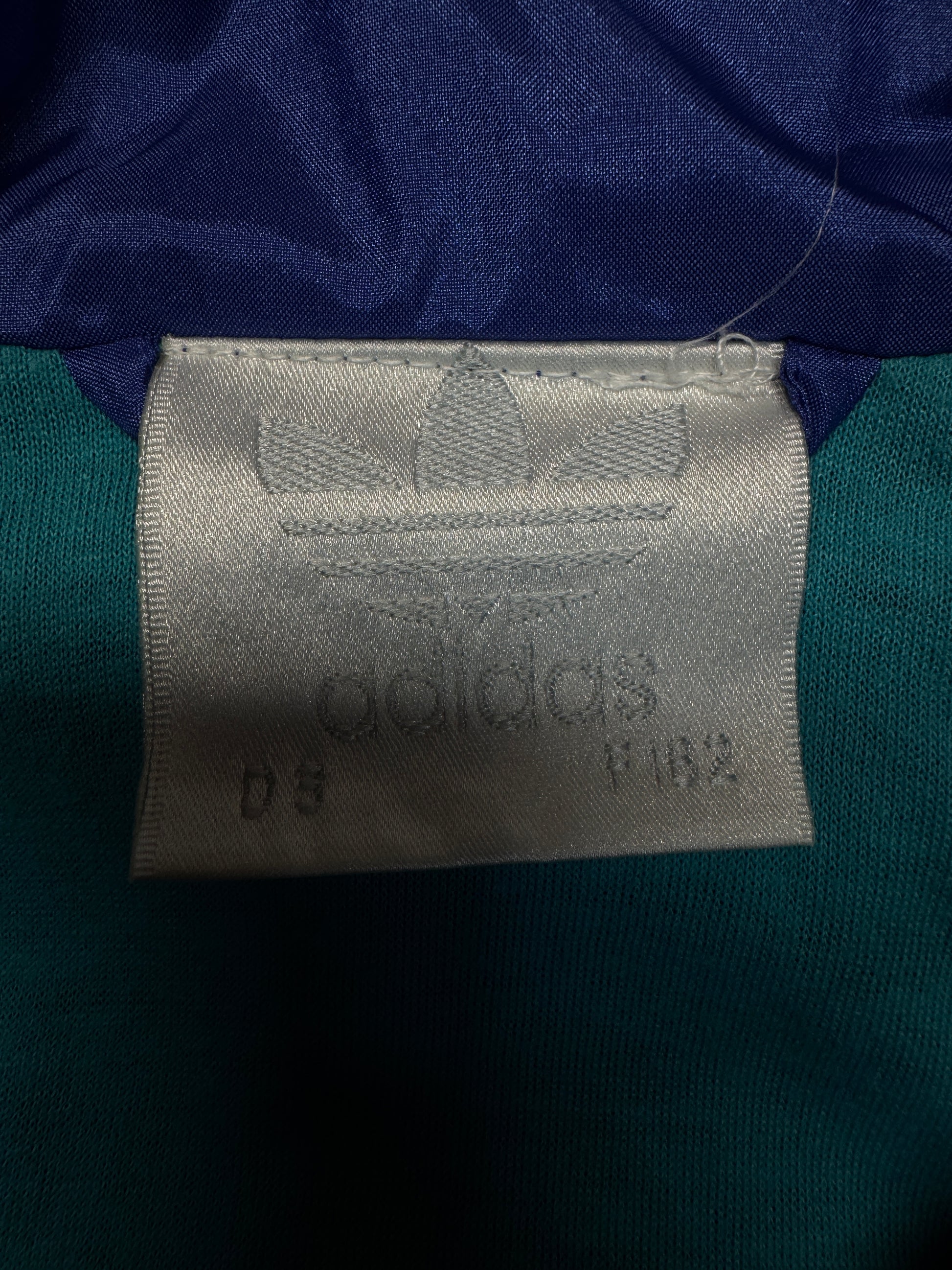 90s Adidas Sportanzug Colorblocked Blau Grün D3 XS-S - RareRags