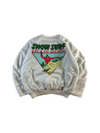 Vintage Reversible Pullover 80s 2in1 Gefüttert "Snow Surf Lech am Arlberg - Vermont" Weiß Blau M-L