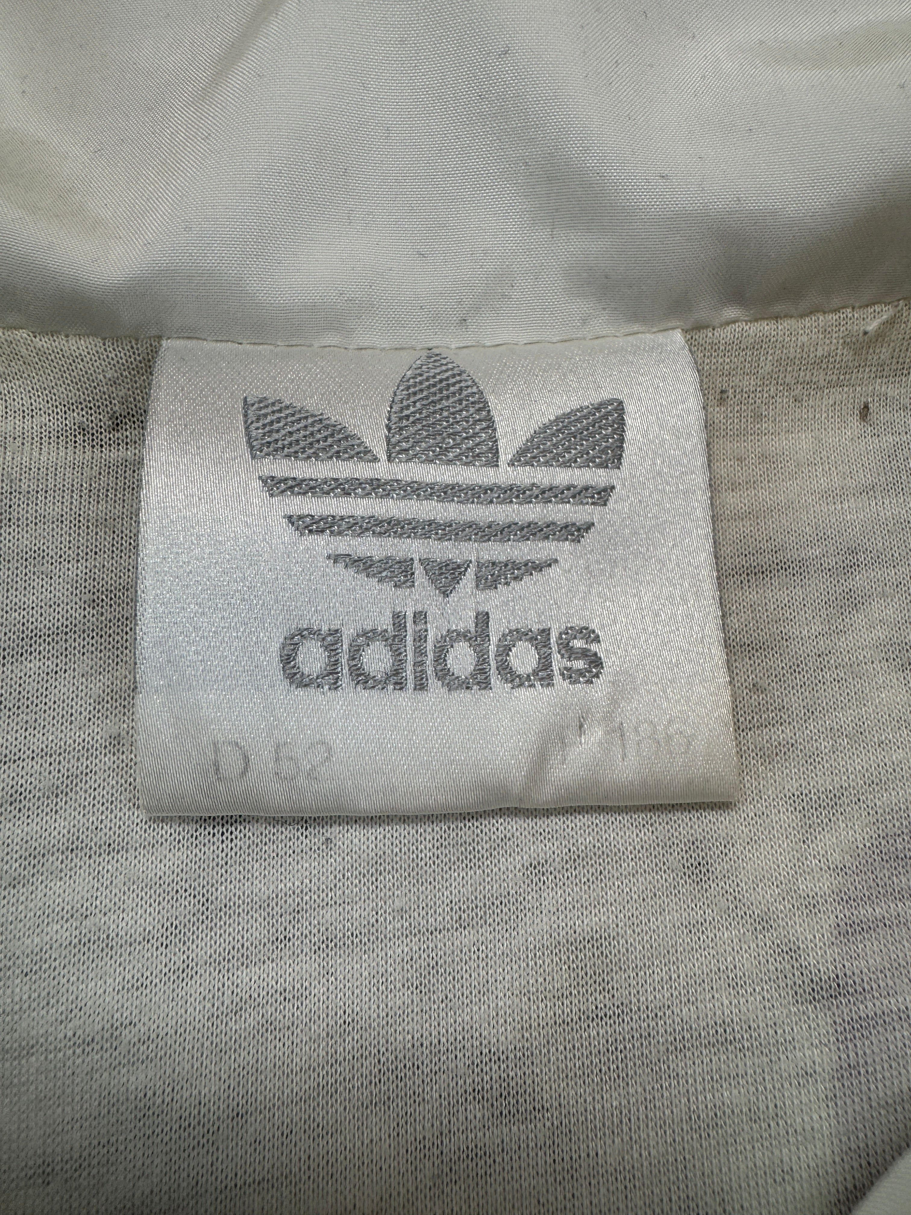 Vintage Adidas Sportjacke 80s Stefan Edberg Weiß Bunt 52 M-L