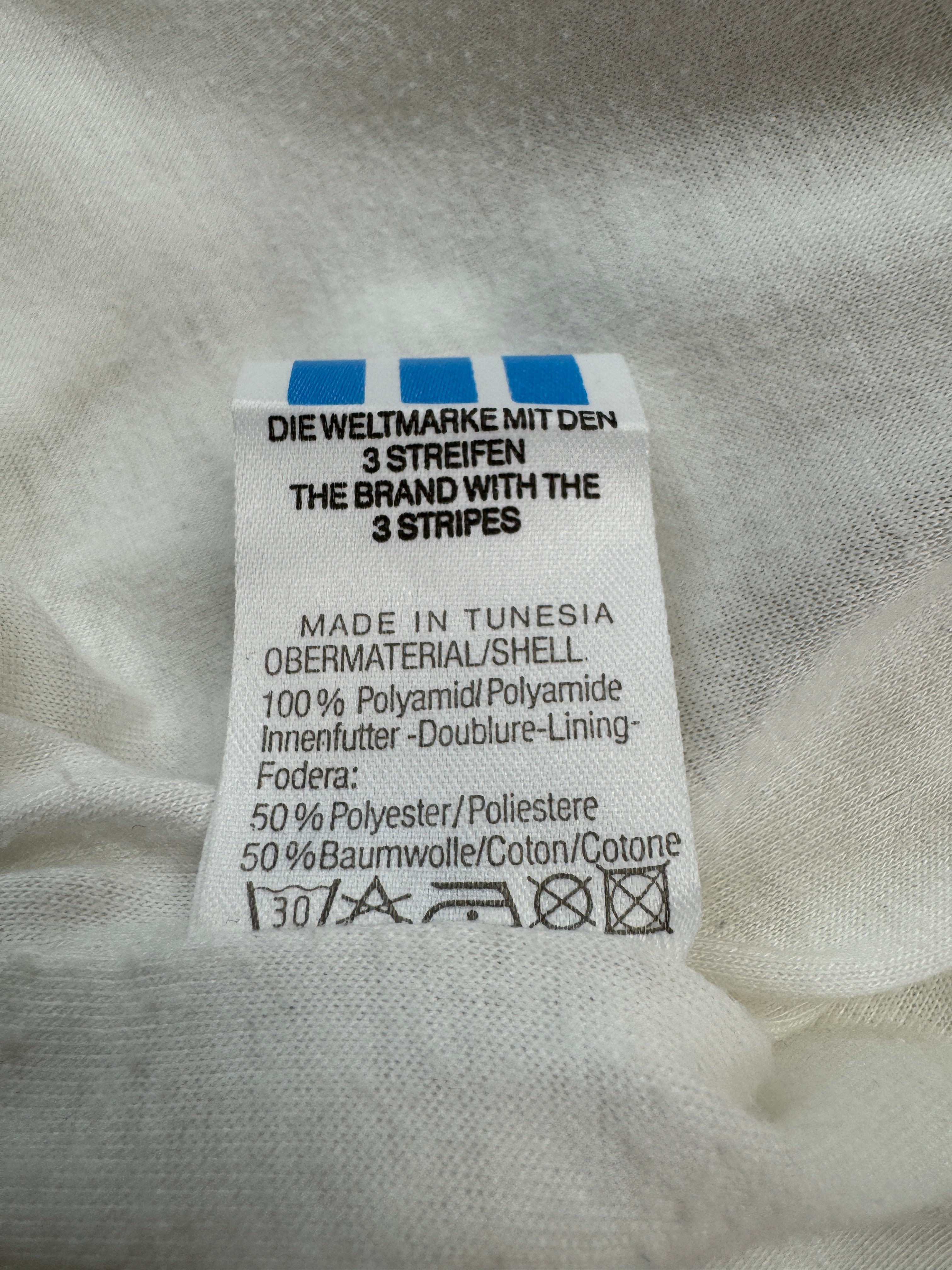 Vintage Adidas Sportjacke 80s Stefan Edberg Weiß Bunt 52 M-L