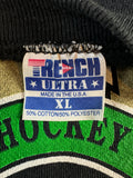 Vintage Trench Ultra Sweater 1991 NHL Minnesota North Stars Made In USA Schwarz XL