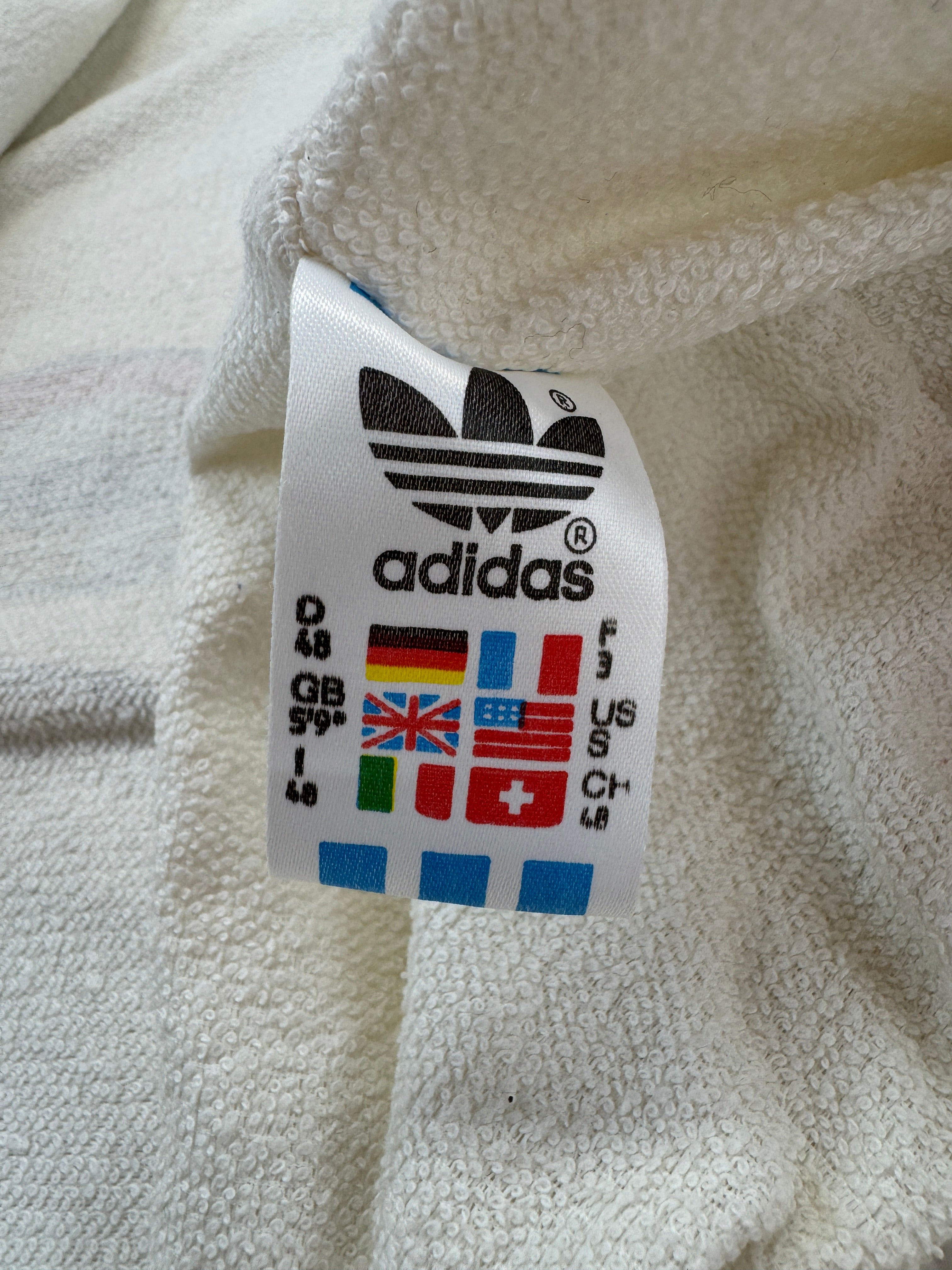 Vintage Adidas Sportjacke 80s Ivan Lendl "The Face" Made In West Germany Weiß 48 S-M